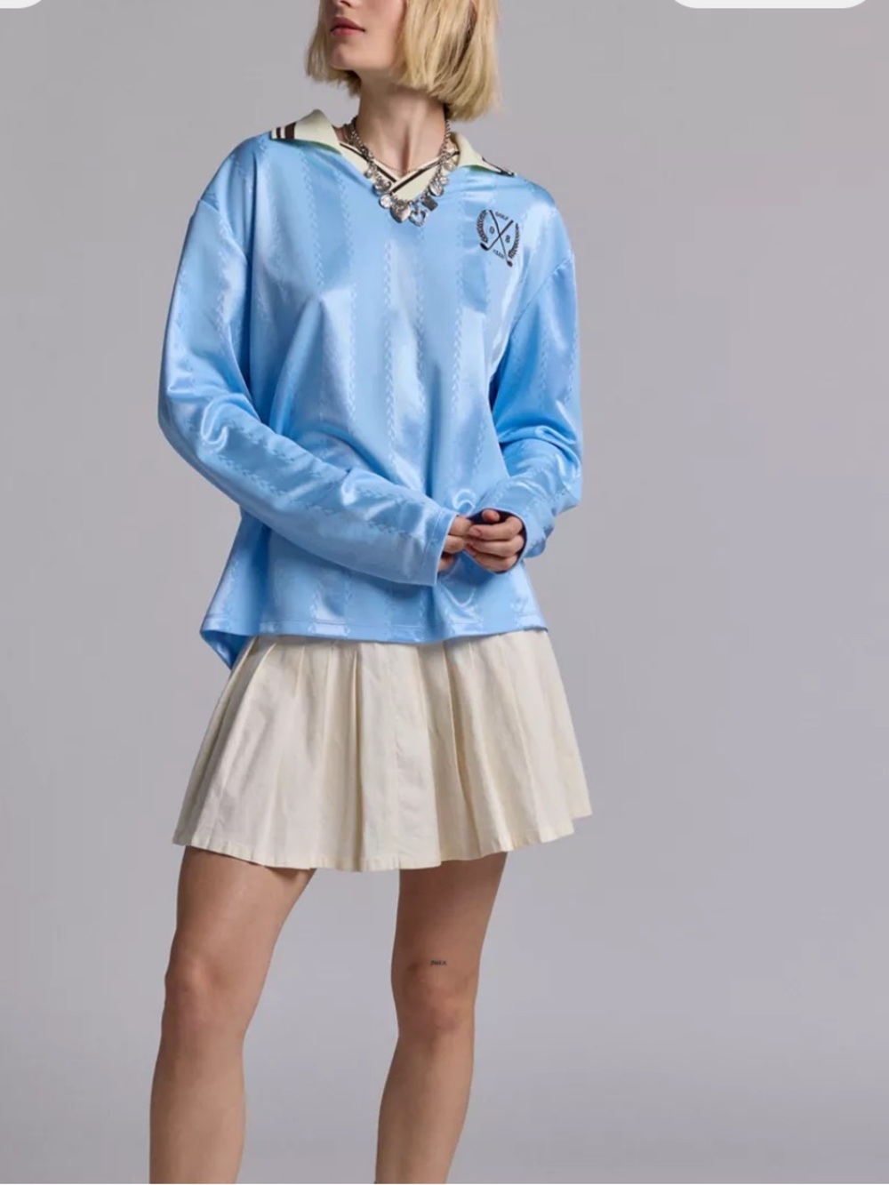 BDG Shirt - blue Kane Golf Club Crest Embroidered Polo Jersey